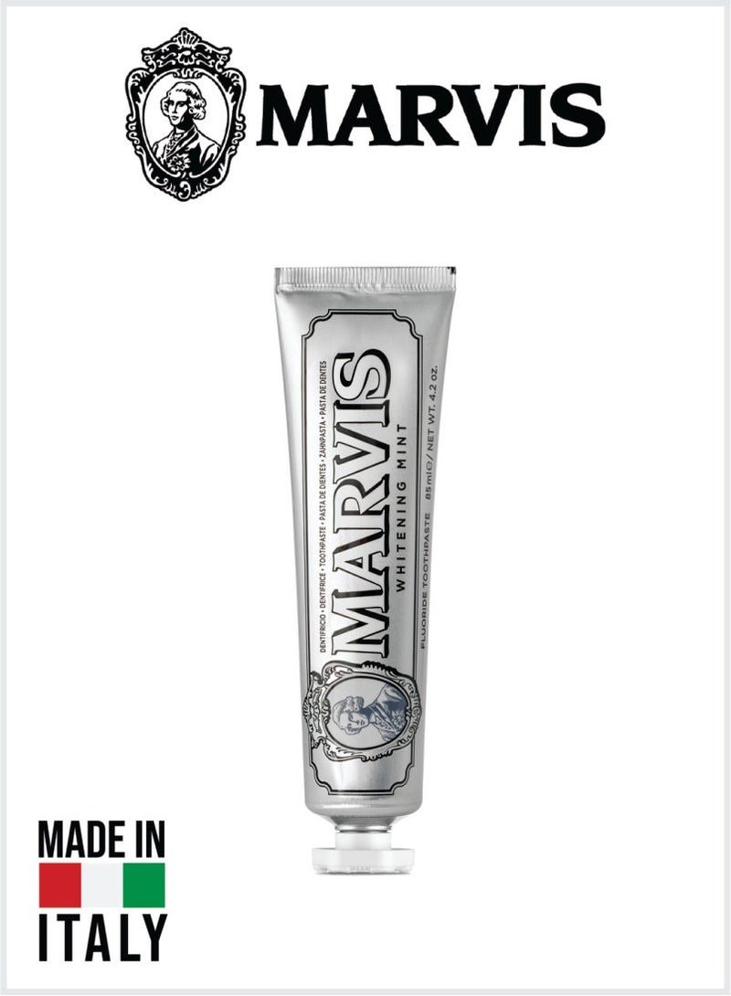 Whitening Mint Toothpaste, Intense Fresh Breath, Plaque & Cavity Protection 85ML